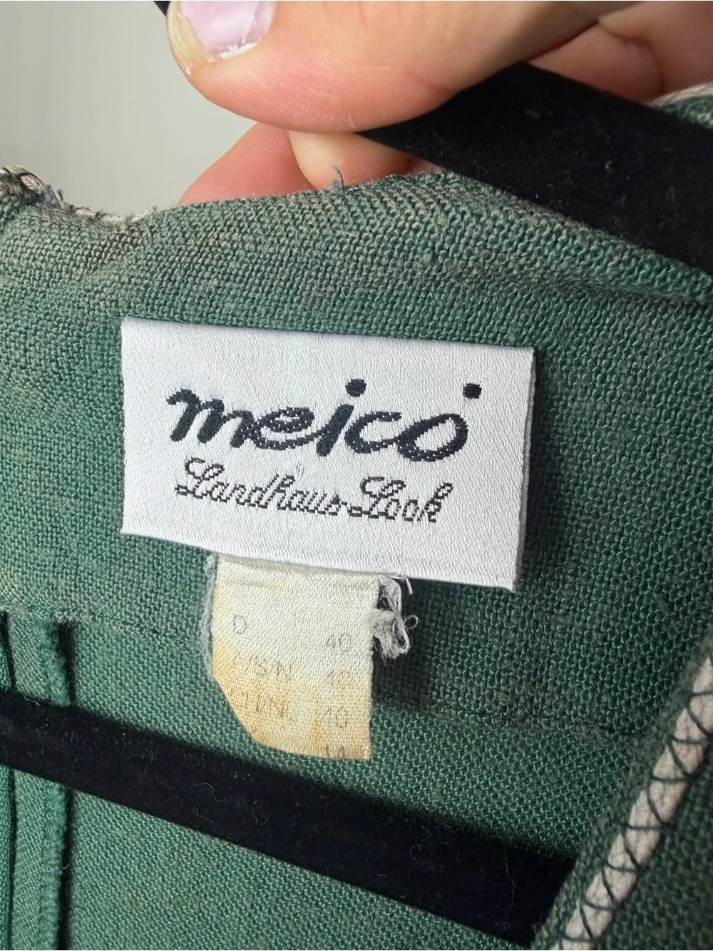 Vintage Meiko Landhaus Look Green Drindl Dress - Picture 4 of 8